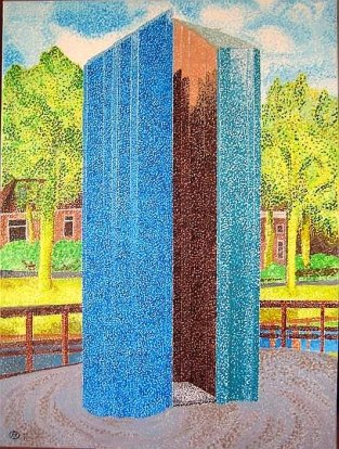 Kunstwerk langs de vaart