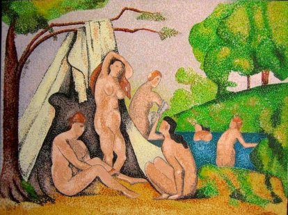 Baigneuses devant la Tente