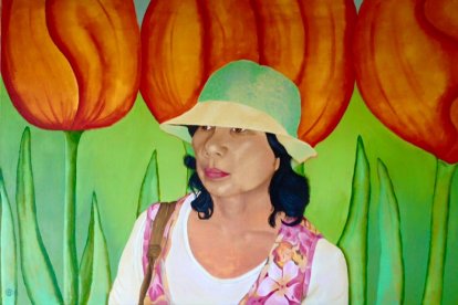 Een bekend bloemenmeisje