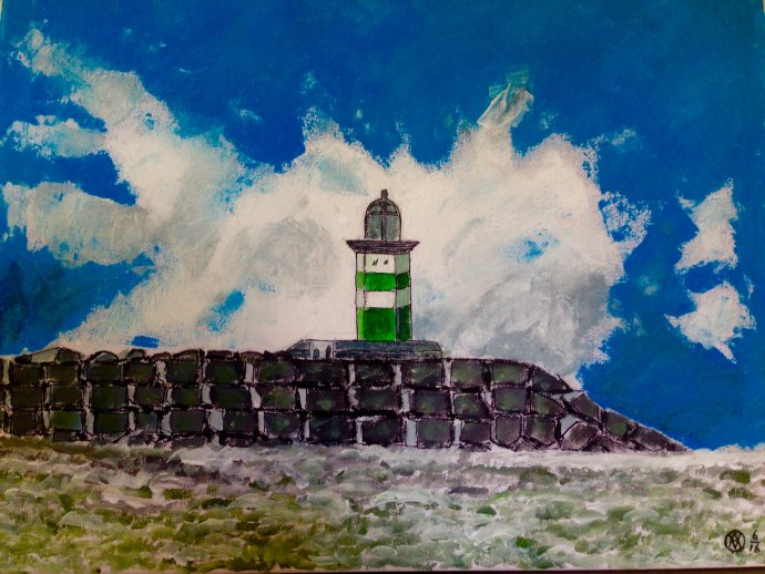 Kop van de pier in IJmuiden