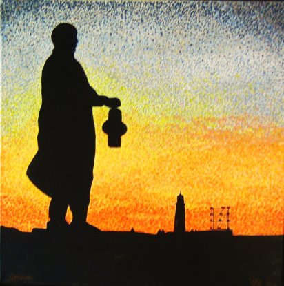 IJmuiden, wachter (Aad Vrijhof)