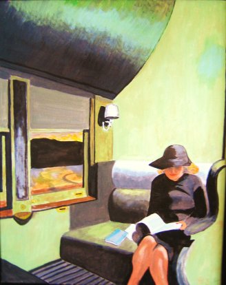 Schilderij naar Hopper door Aad Vrijhof